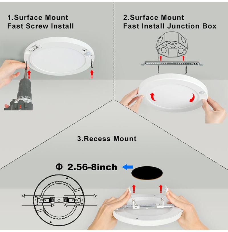 Load image into Gallery viewer, Led Ceiling Light PIR Motion Sensor 18W Modern Surface Mount Ceiling Lamp 110V  For Home Hallways Foyer Corridor Lamps |  20 pack