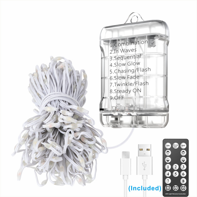 Load image into Gallery viewer, Dual electric waterproof battery case String light | 39ft | 120 bulbs | 144 pack