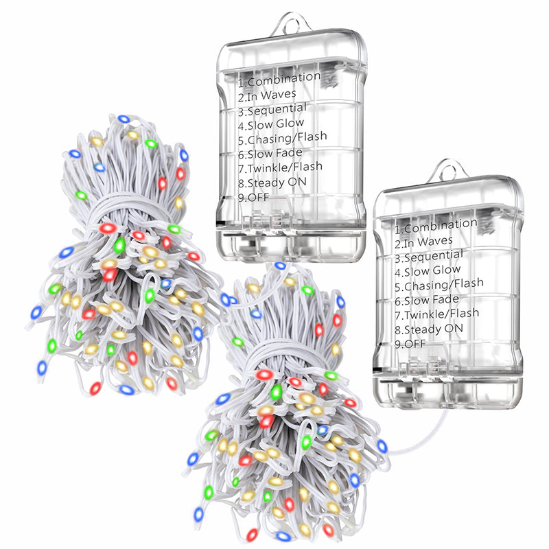 Load image into Gallery viewer, Dual electric waterproof battery case String light | 39ft | 120 bulbs | 144 pack