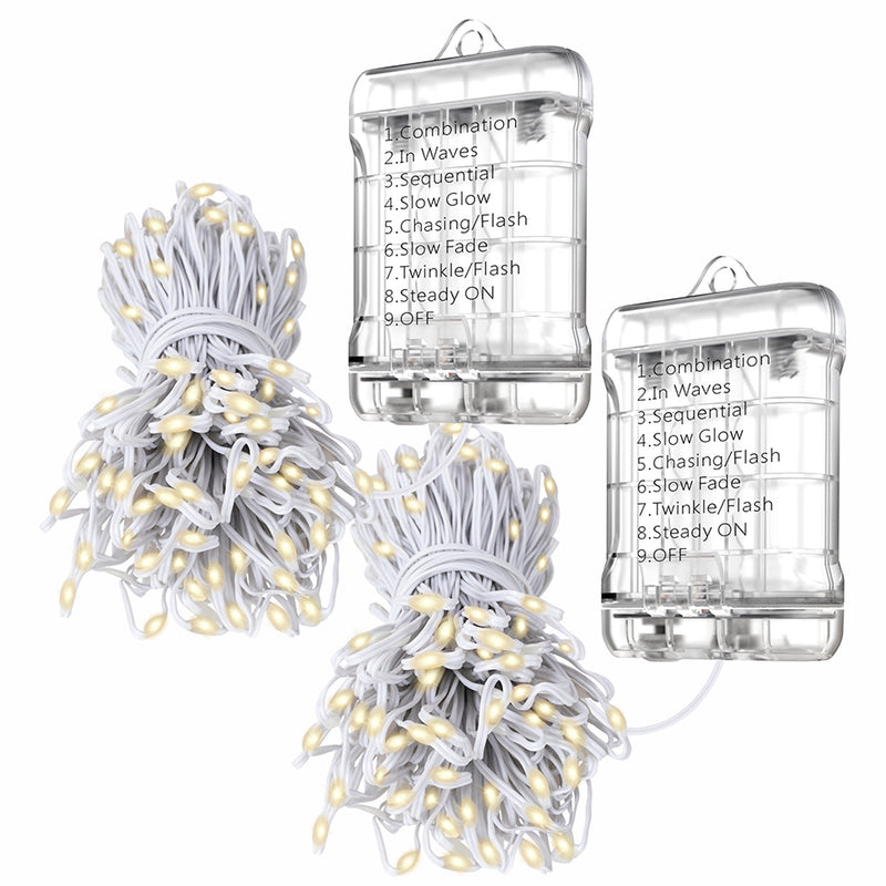 Load image into Gallery viewer, Dual electric waterproof battery case String light | 39ft | 120 bulbs | 144 pack