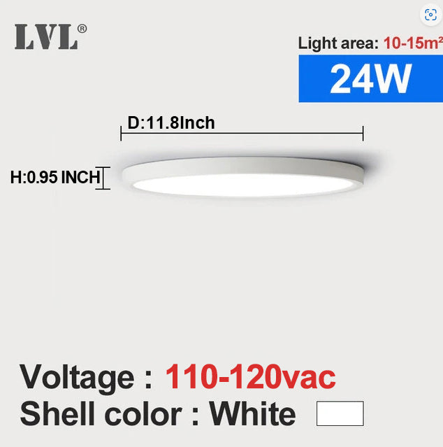 Load image into Gallery viewer, 24W  110V | Led Ultrathin Panel Light  Modern Lamp | Indoor Lighting | Fixture Kitchen Bedroom Surface Mount Panel Lamp | Wholesale supplier/bulk lamps/wholesale vendor | 20 pack
